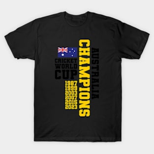 Cricket World Cup Champs - Aus T-Shirt